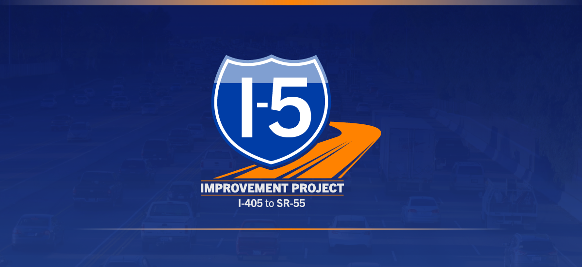 The I-5 Improvement Project logo with the I-5 Freeway.