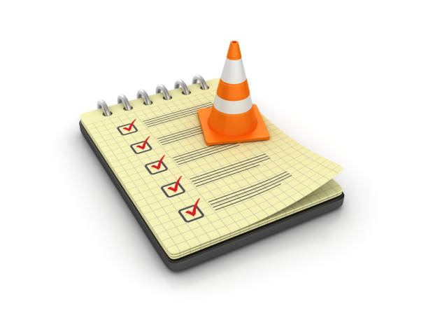 Image is of a clipboard with a traffic cone on it to encourage people to click on the link next to it to view a detailed closure list