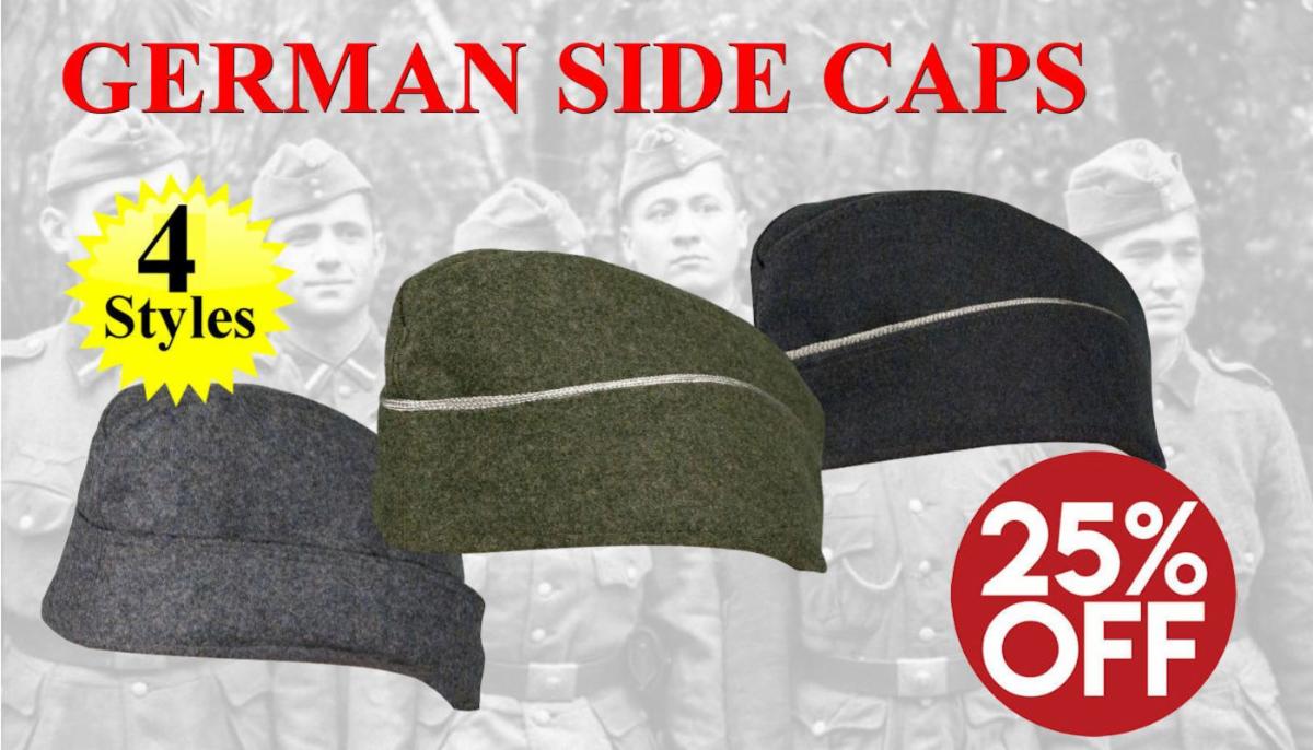 German WW2 Side Caps Sale - Reddick Militaria