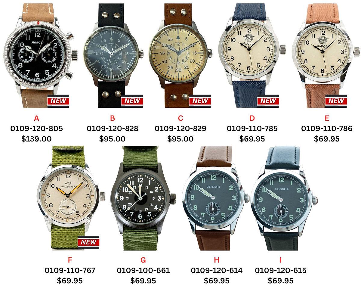US - German and British Military Service Watches - Reddick Militaria
