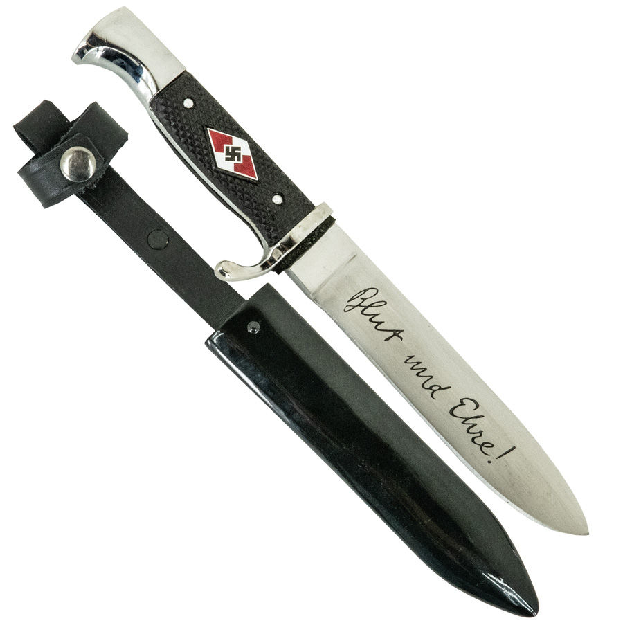Hitler Youth Knife with Scabbard Highest Quality - Reddick Militaria