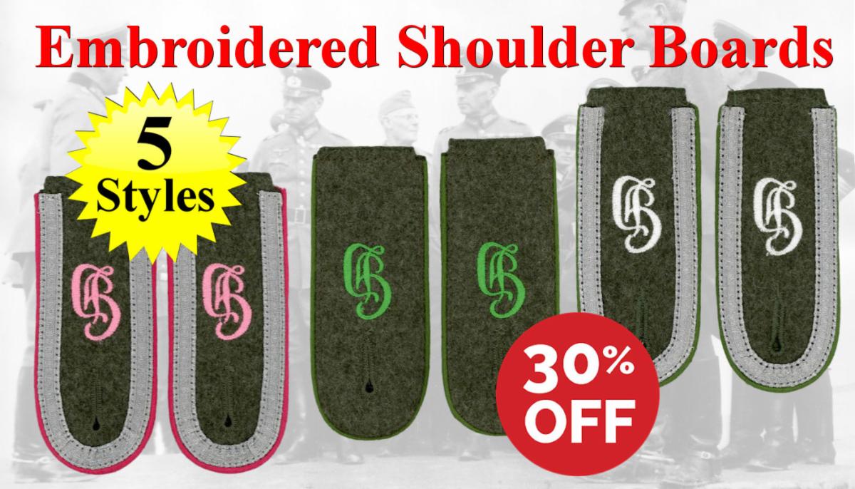 Embroidered Shoulder Boards Sale - Reddick Militaria