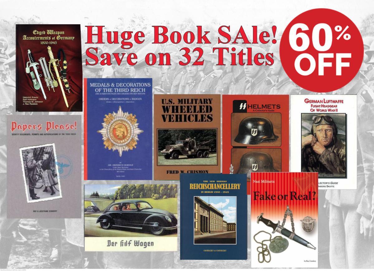 Save 60 pct - Reddick Militaria Book Sale