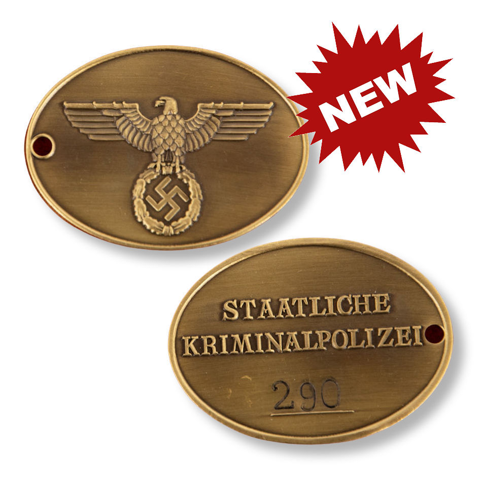 KRIPO ID Tag or Warrant Disc - Reddick Militaria
