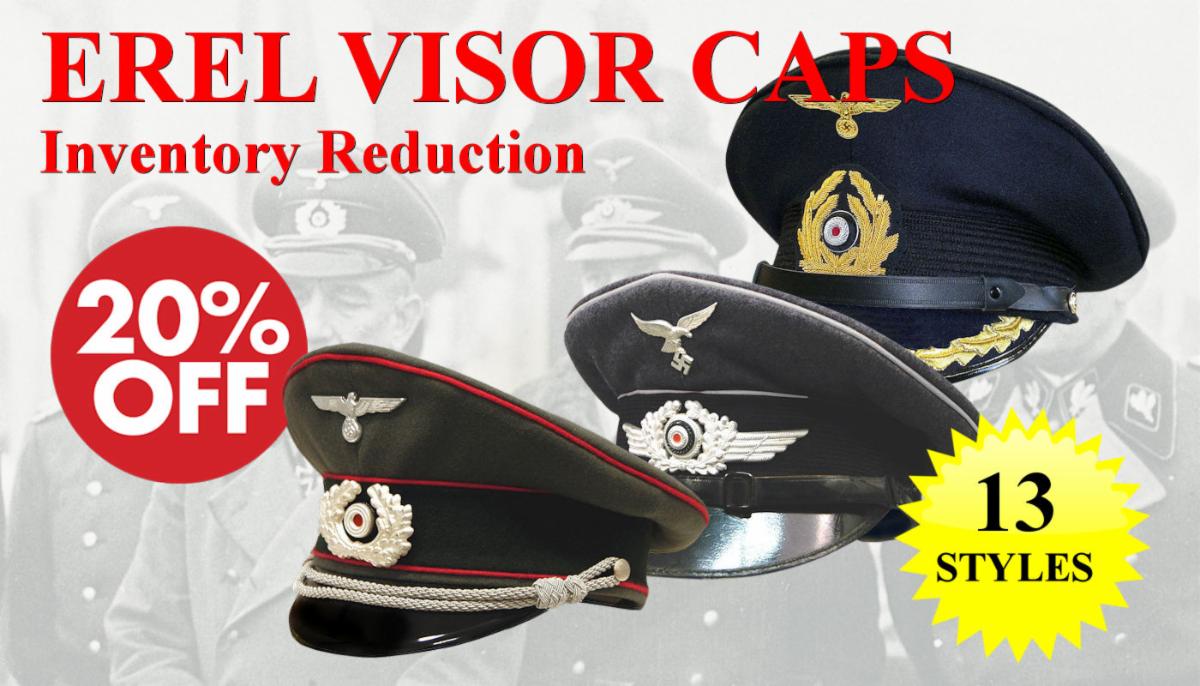 Erel Visor Cap overstock sale - Reddick Militaria
