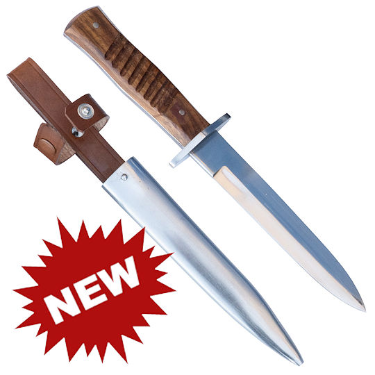 German WWI Trench Knife with Metal Scabbard - Reddick Militaria