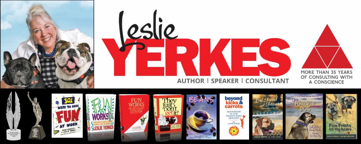 Leslie Yerkes Books and awards Footer
