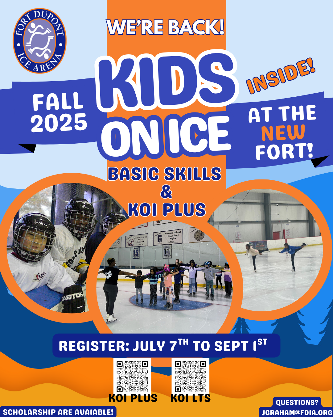 Kids On Ice® Fall Registration OPEN NOW!