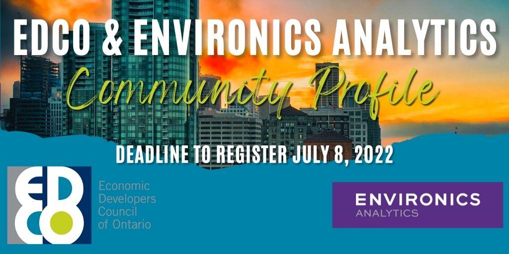 EDCO Environics Analytics Webinar, Regional Events, and more