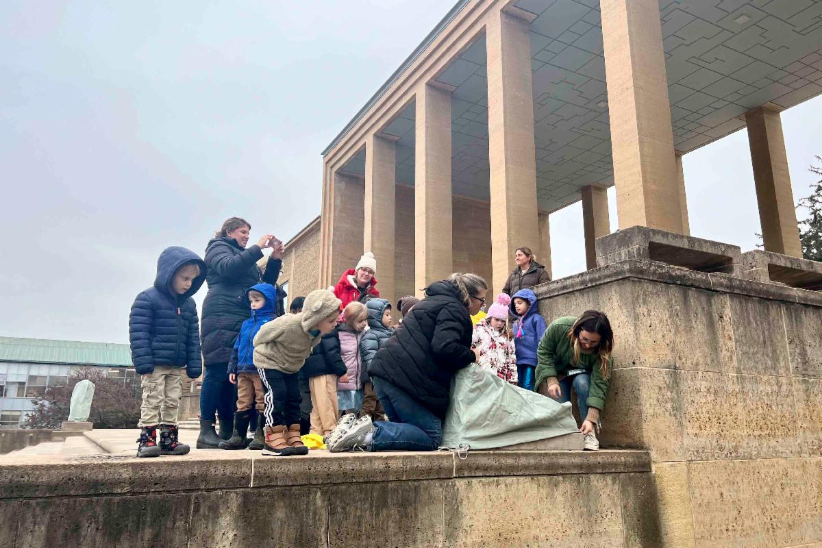 Students learn about art and weather at Cranbrook.