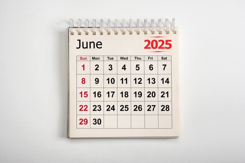 June 2025. Resolution_ strategy_ solution_ goal_ business and holidays. Date month June 2025. Page of annual monthly calendar June 2025. planning new year