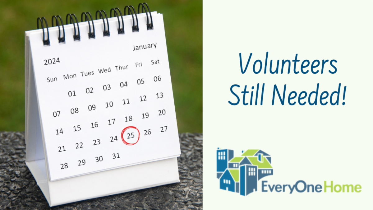Volunteers still needed for the point in time count 