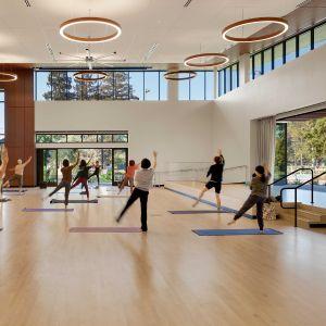 Architectural rending of a group using the proposed community center 