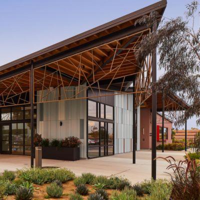 Photo of the exterior of the Age Well Center at South Fromont
