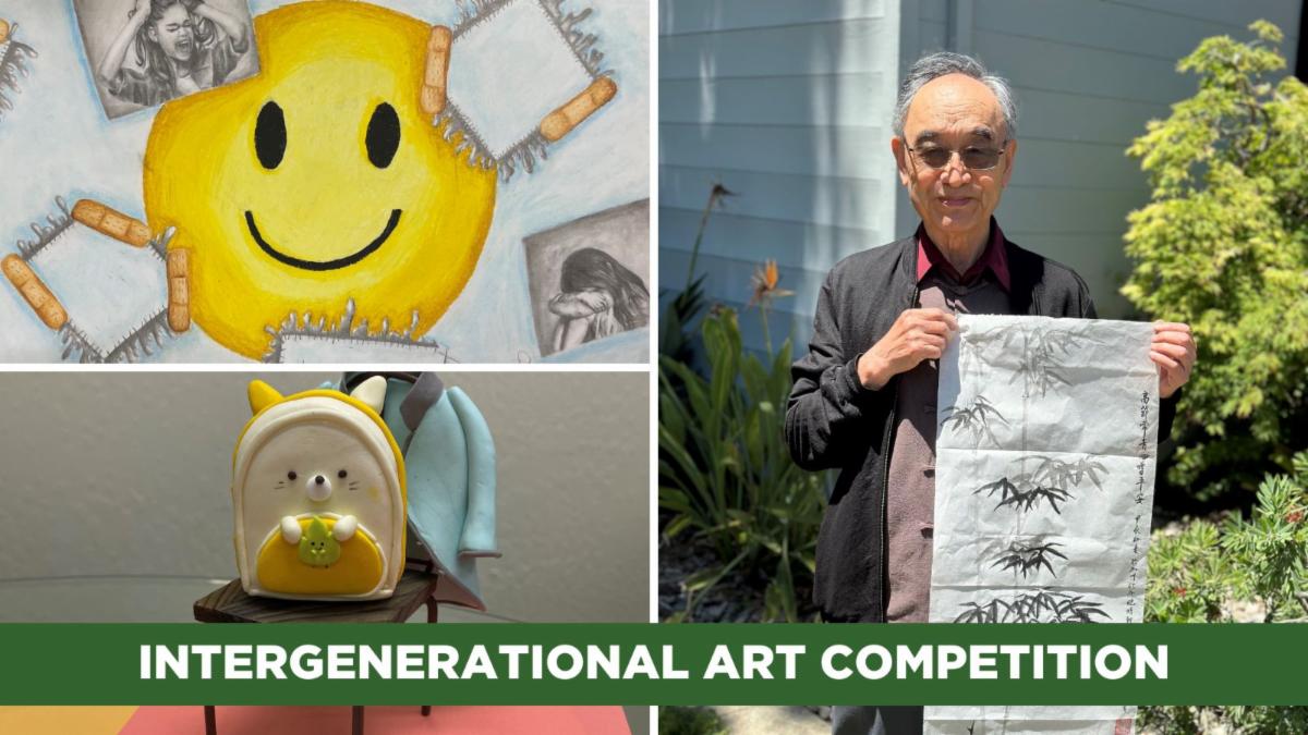 Intergenerational art show collage or art from the show