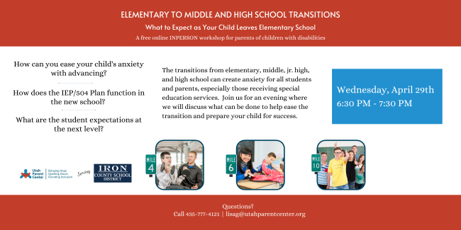 Elementary to Middle and High School Transitions