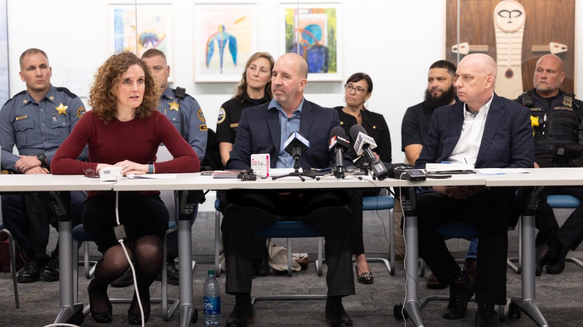 County, State, and City incident commanders at February 29, 2024, Fentanyl State of Emergency press conference.