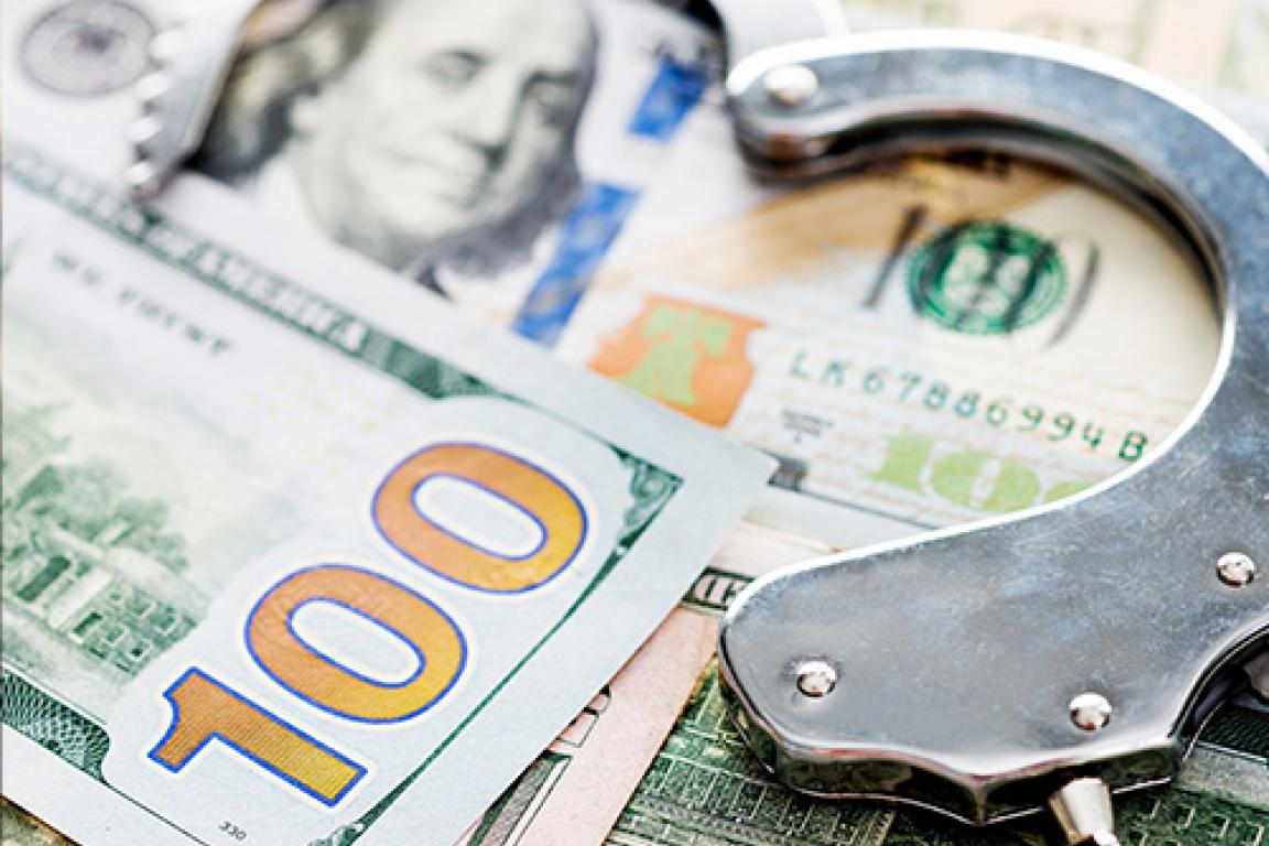 Money and Handcuffs Graphic