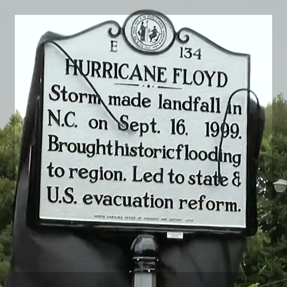 Hurricane Floyd Marker Unveiled