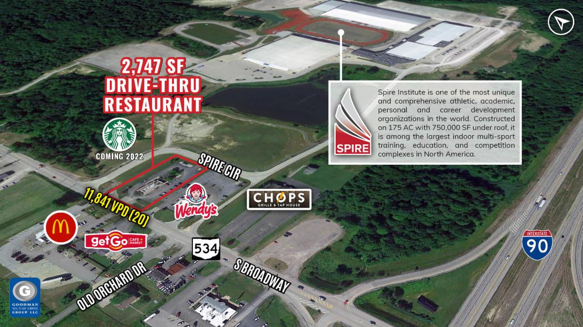 Geneva, OH 2,747 SF Freestanding Restaurant Building with DriveThru