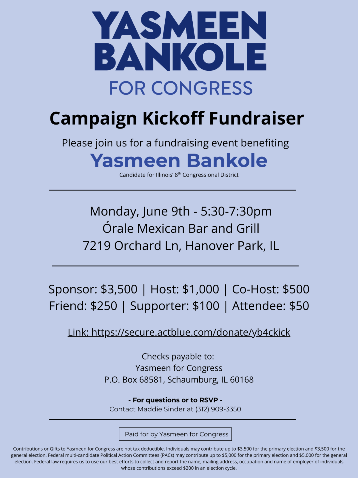 Yasmeen Bankole Kickoff