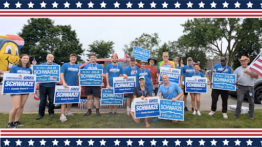 Walk with Greg and Julia Schwarze in the Carol Stream Parade! Lineup at 9:30am, step-off at 10am sharp.  Sign up on Facebook: https://www.facebook.com/share/1EnS7W5Tyj/ 