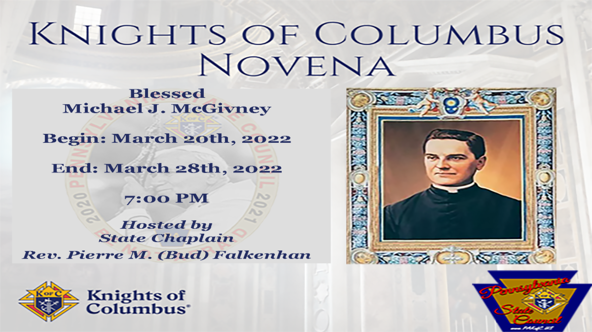 Blessed Michael J. McGivney Novena
