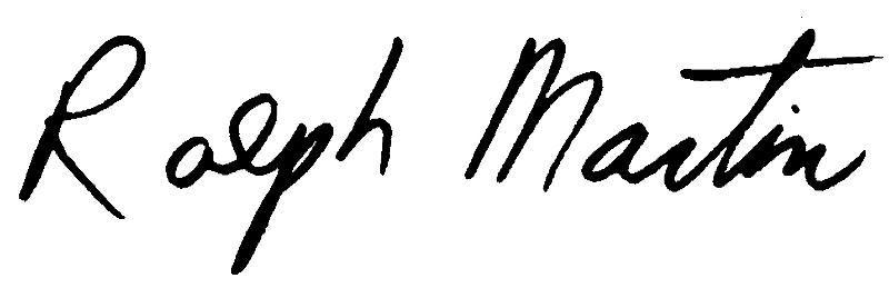 Ralph Martin Signature