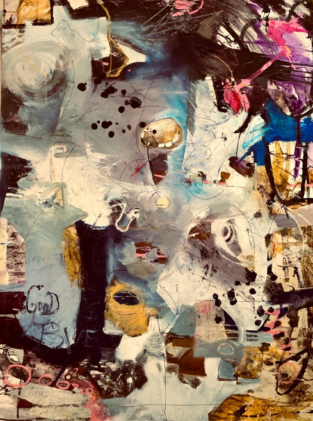 Goodbye, acrylic painting by Eileen Olson