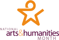 National Arts and Humanities month logo