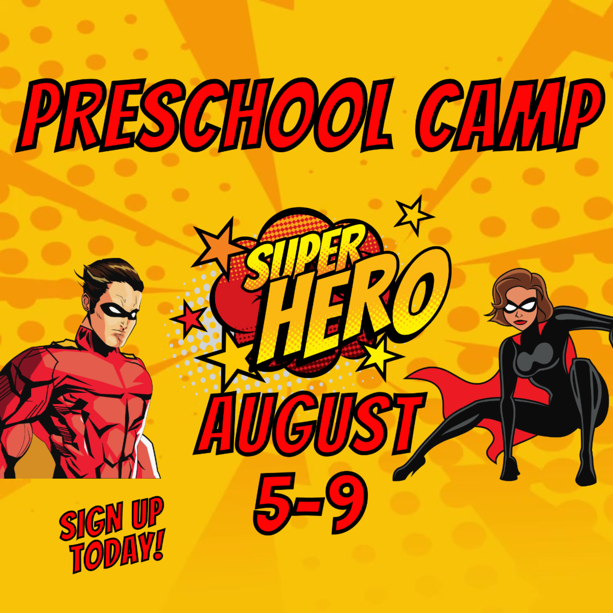 Sign up for Preschool Camps!