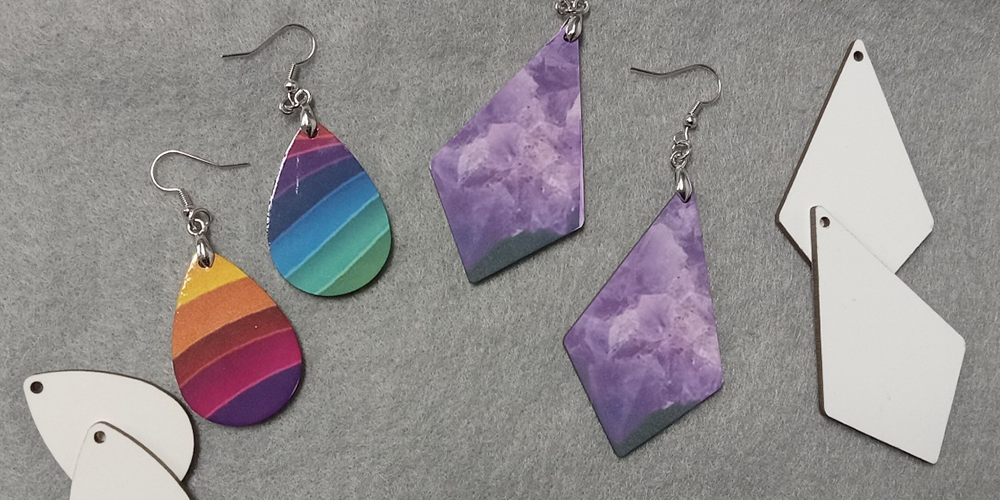 colorful dangling earrings