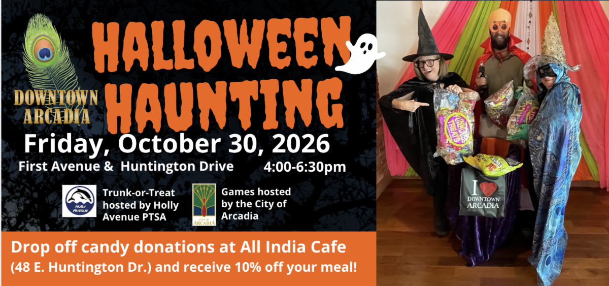 downtown arcadia halloween haunting candy request banner 