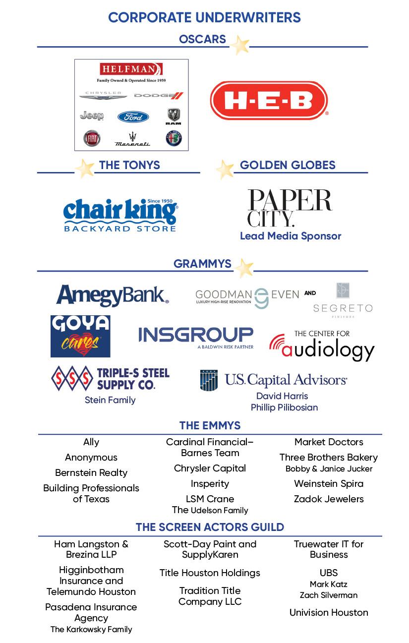Image of JFS LiVE! sponsor list.  Please go to the event page on our website for a reader friendly version www.jfshouston.org