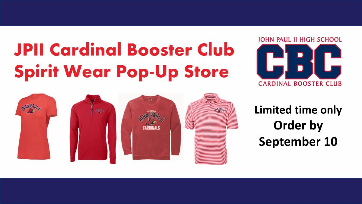 CBC Athletic Spirit Wear - Pop Up Store