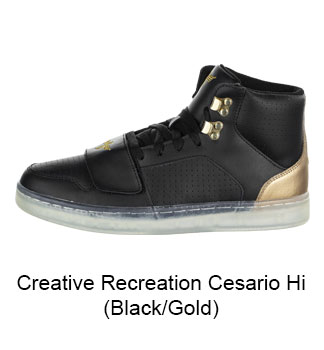 Creative Recreation Cesario Hi (Black/Gold)