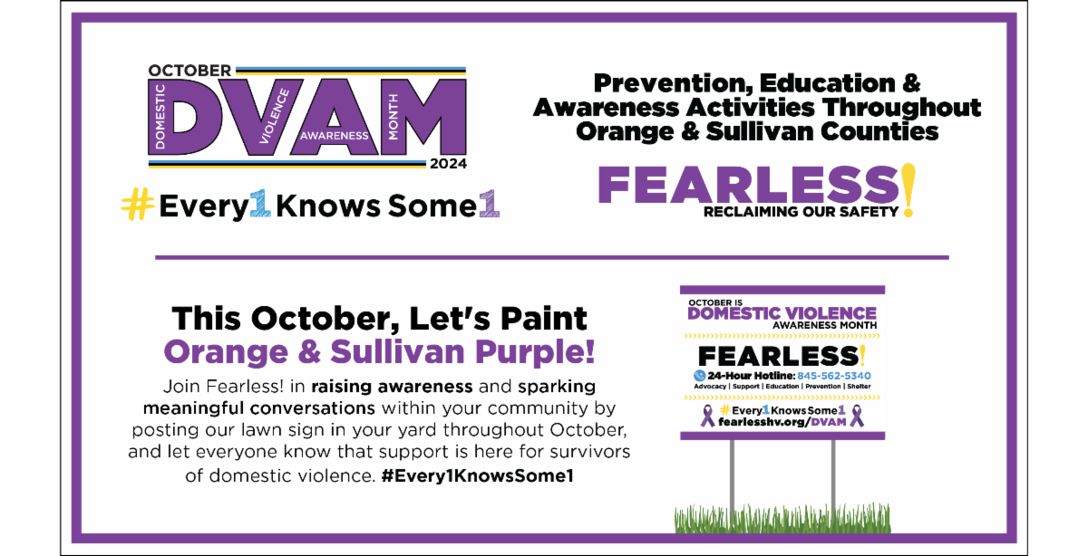 October is Domestic Violence Awareness Month
