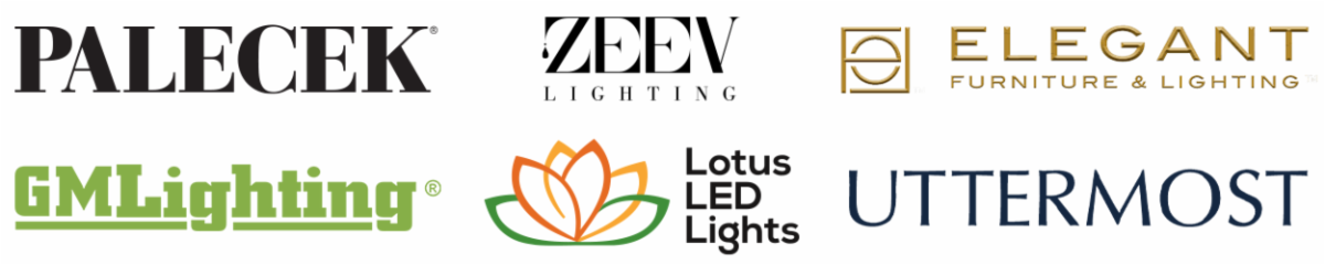 Brand logos for event in Bright Light Allentown showroom