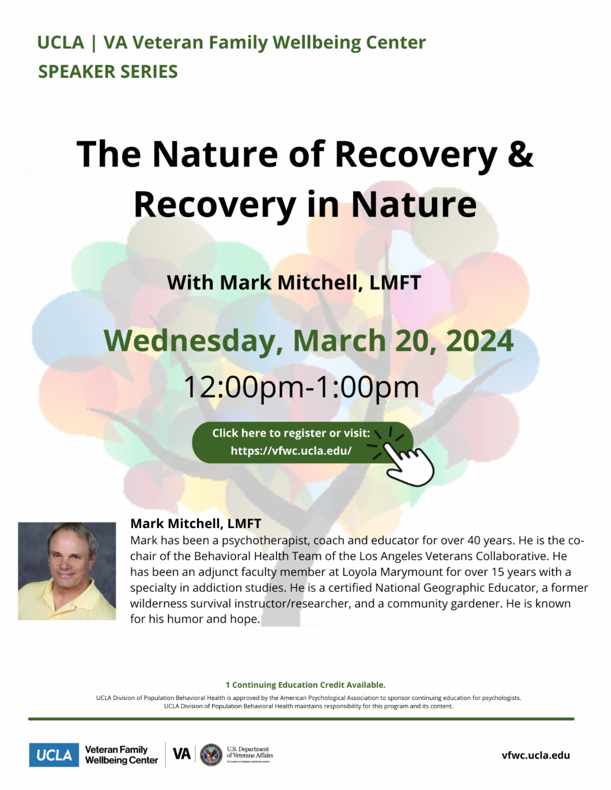 Register Today! VFWC Speaker Series Coming Up March 20th