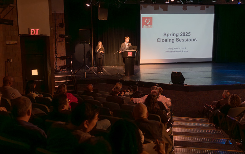 Kenneth Adams at podium