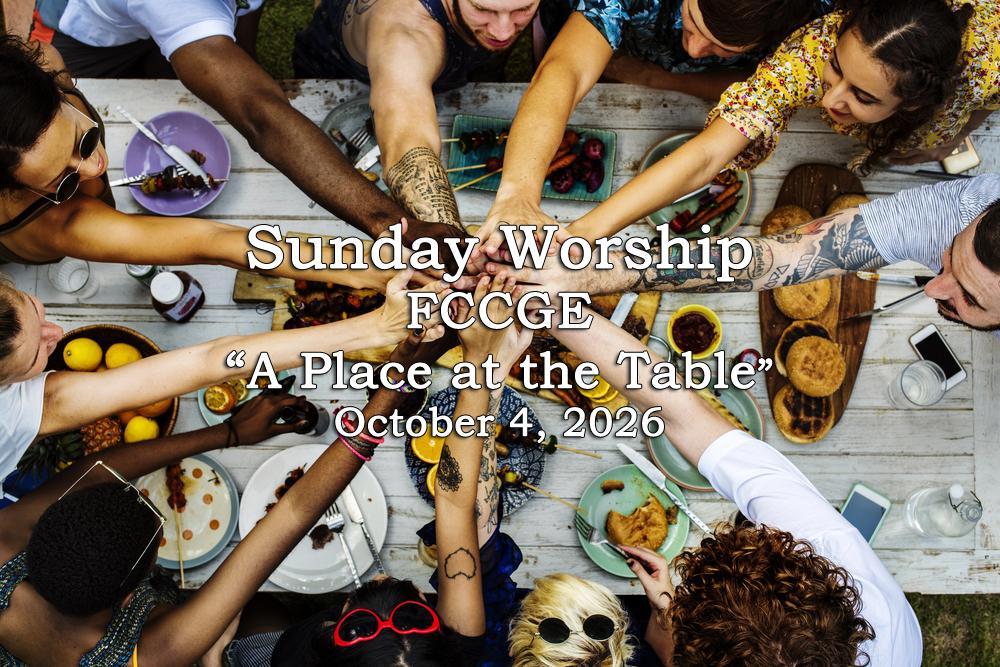 What's Happening at First Congregational October 1, 2026