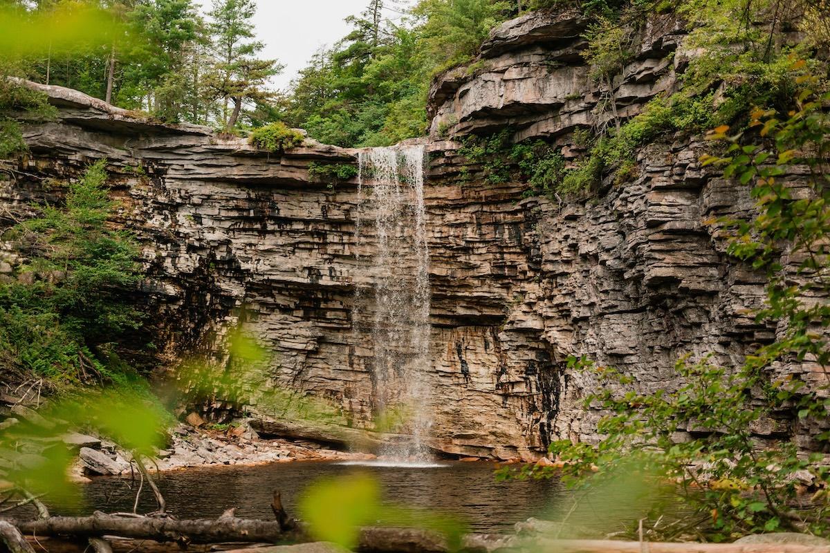awosting falls in lake minnewaska state park
