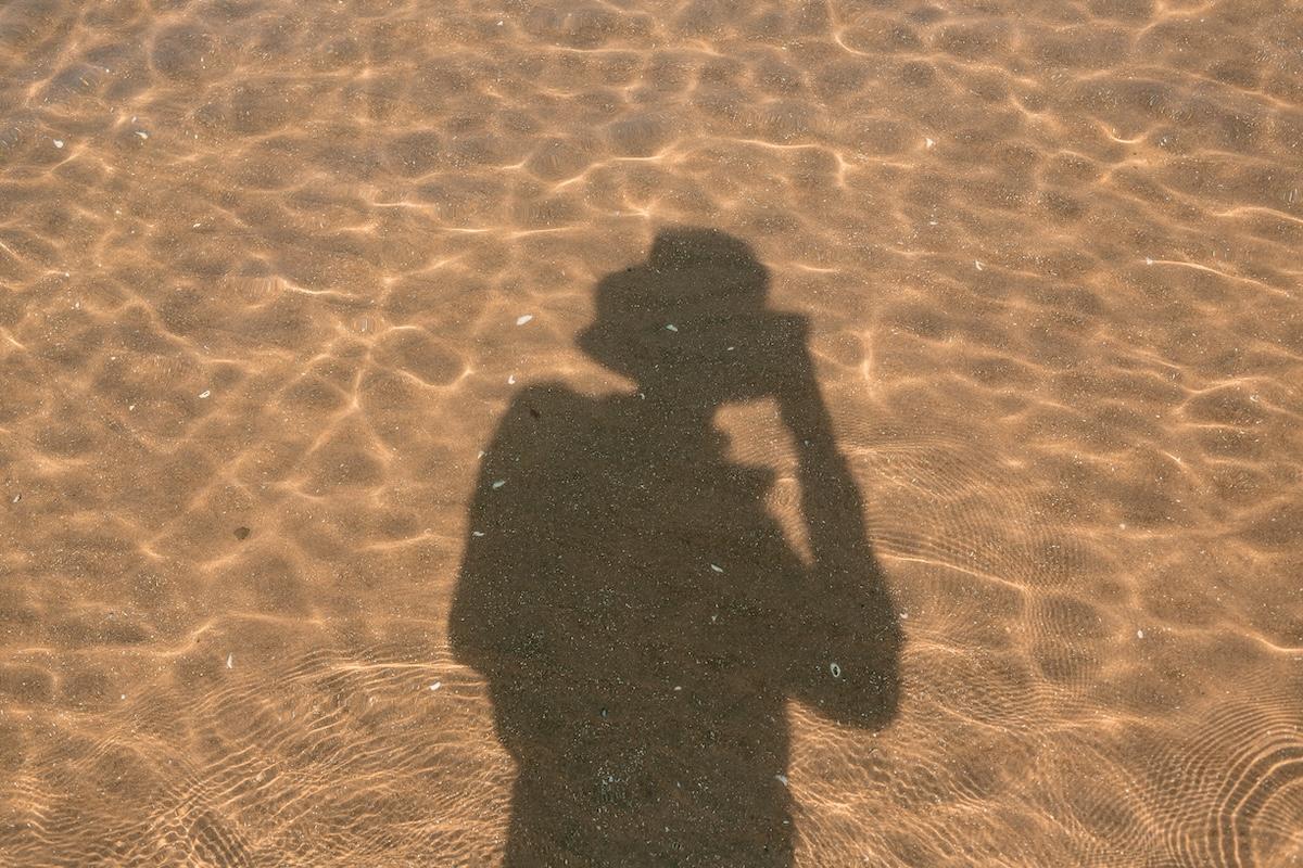 shadow in shallow water