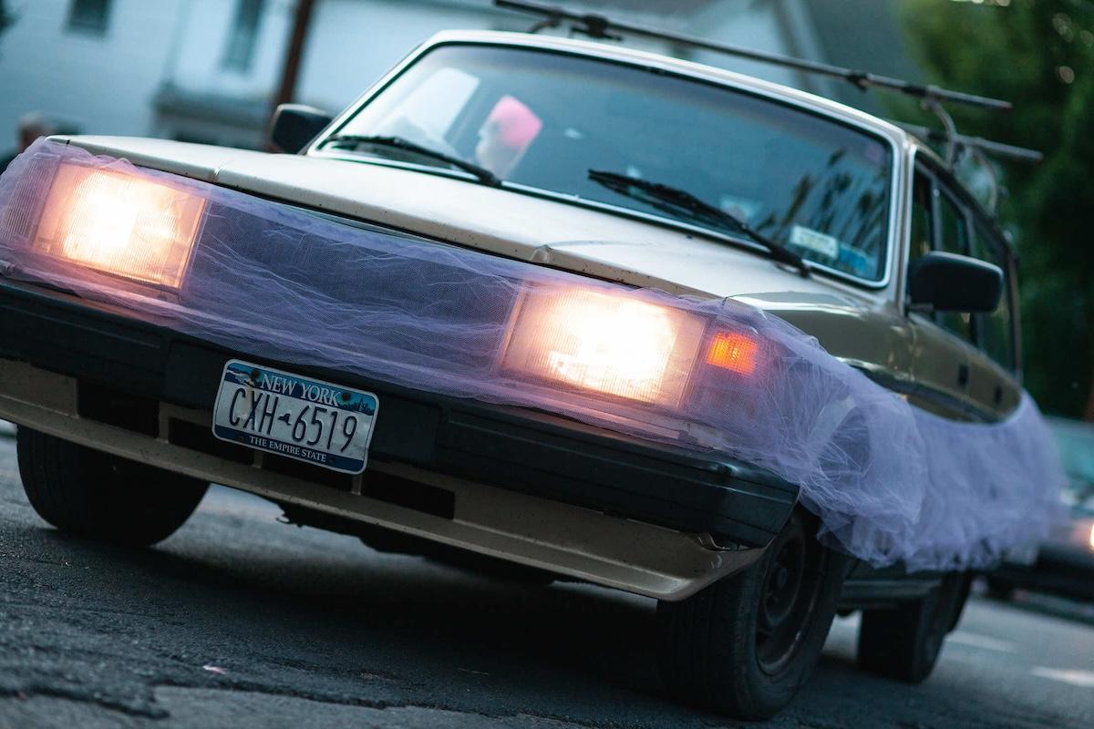 a volvo in a tutu
