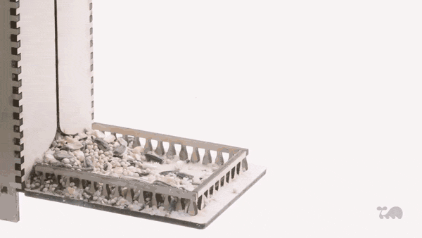 bird at a feeder on loop