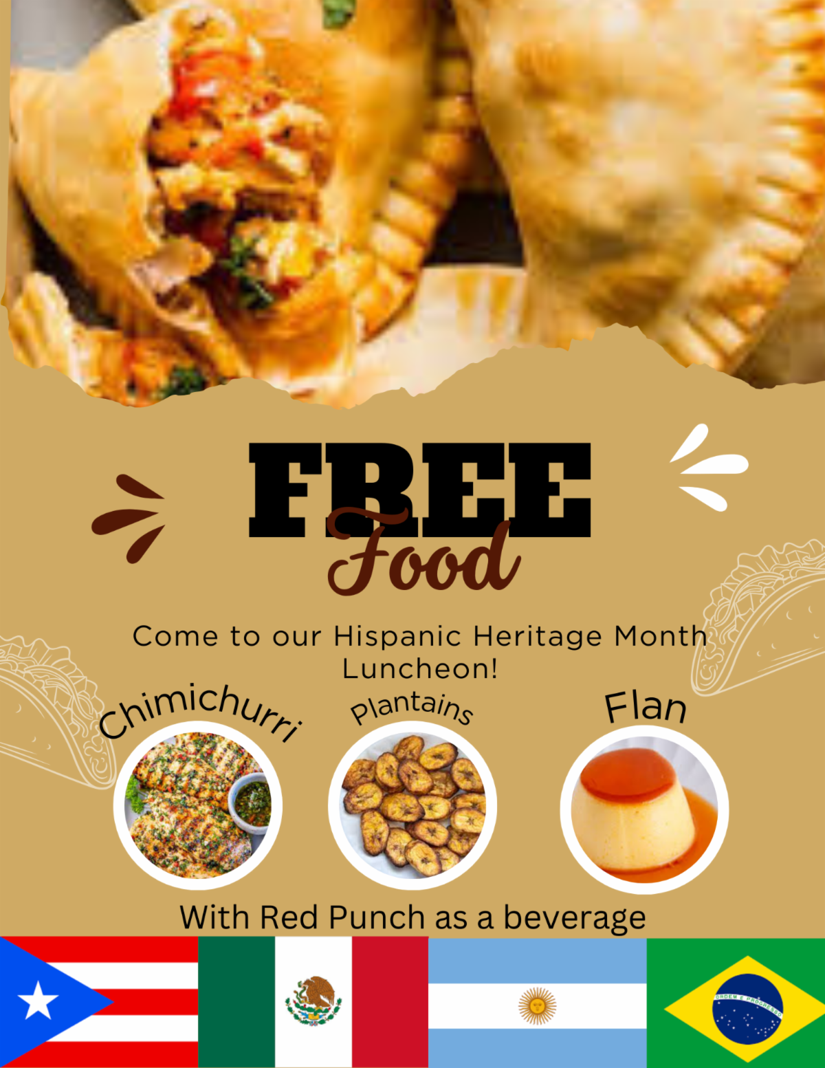 Flyer for 2023 latin luncheon with details in the body of the newsletter