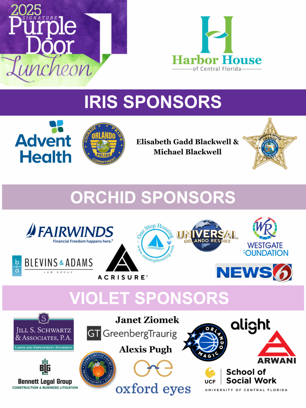 Thank You for Making the Purple Door Luncheon a Success!