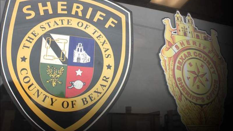 Bexar County Sheriff's Shield on side of Police Vehicle