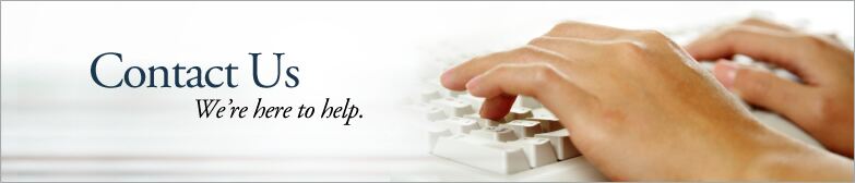 Contact Us We are here to help!