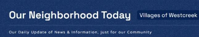 Our Neighborhood Today - Villages of Westcreek